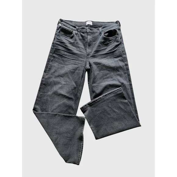 Citizens Of Humanity Loli Mid Rise Wide Leg Black Jeans Denim W32 EUC Pockets - Picture 5 of 16